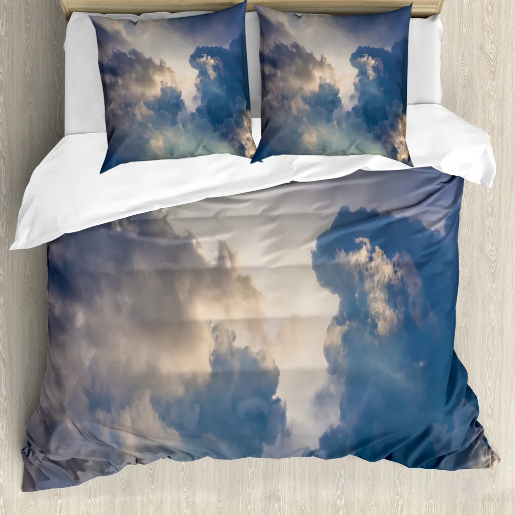 Copripiumino ABAKUHAUS Wolken 155x220: Nuvole e Comfort Antiacaro