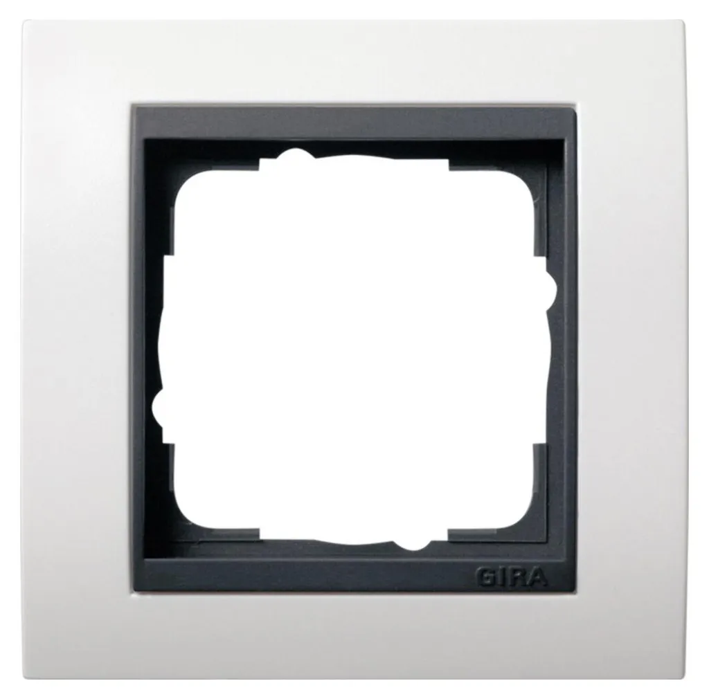 Gira Event 0211808 Cadre de finition simple blanc pur pour interrupteur