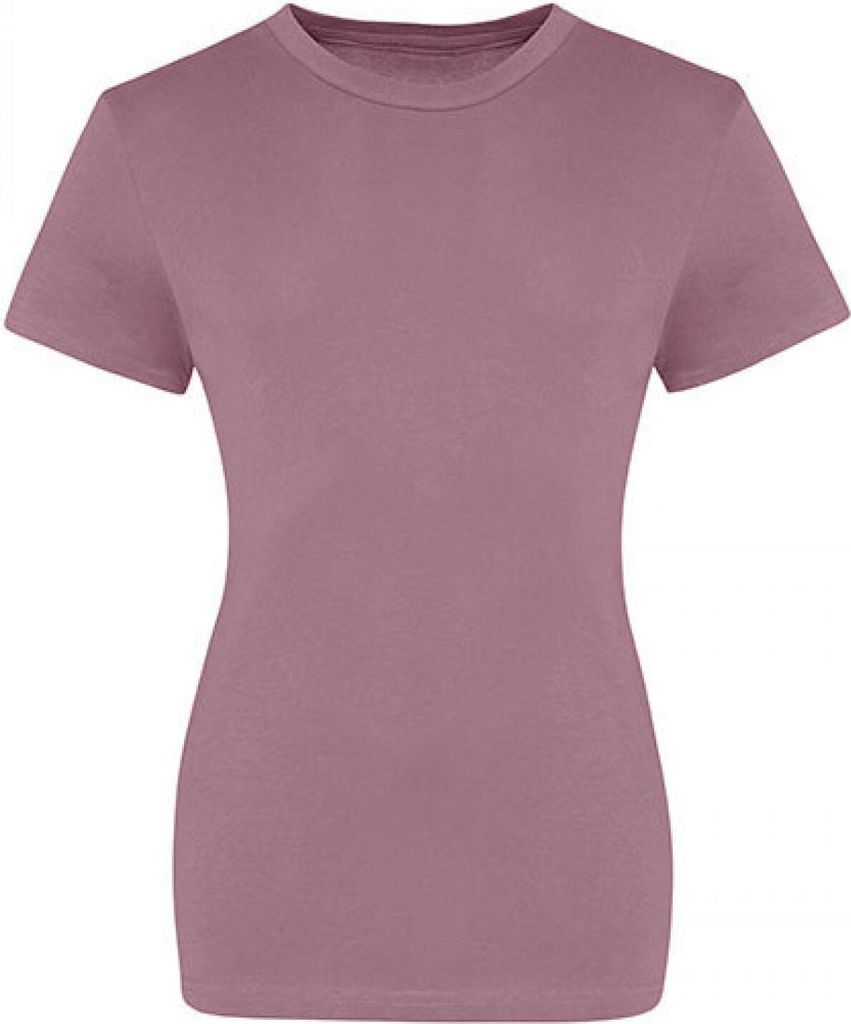 Just Ts JT100F | Damen Shirt The 100 Girlie T, kurze eingesetzte Ärmel - Farbe: Dusty Purple - Größe: XXL