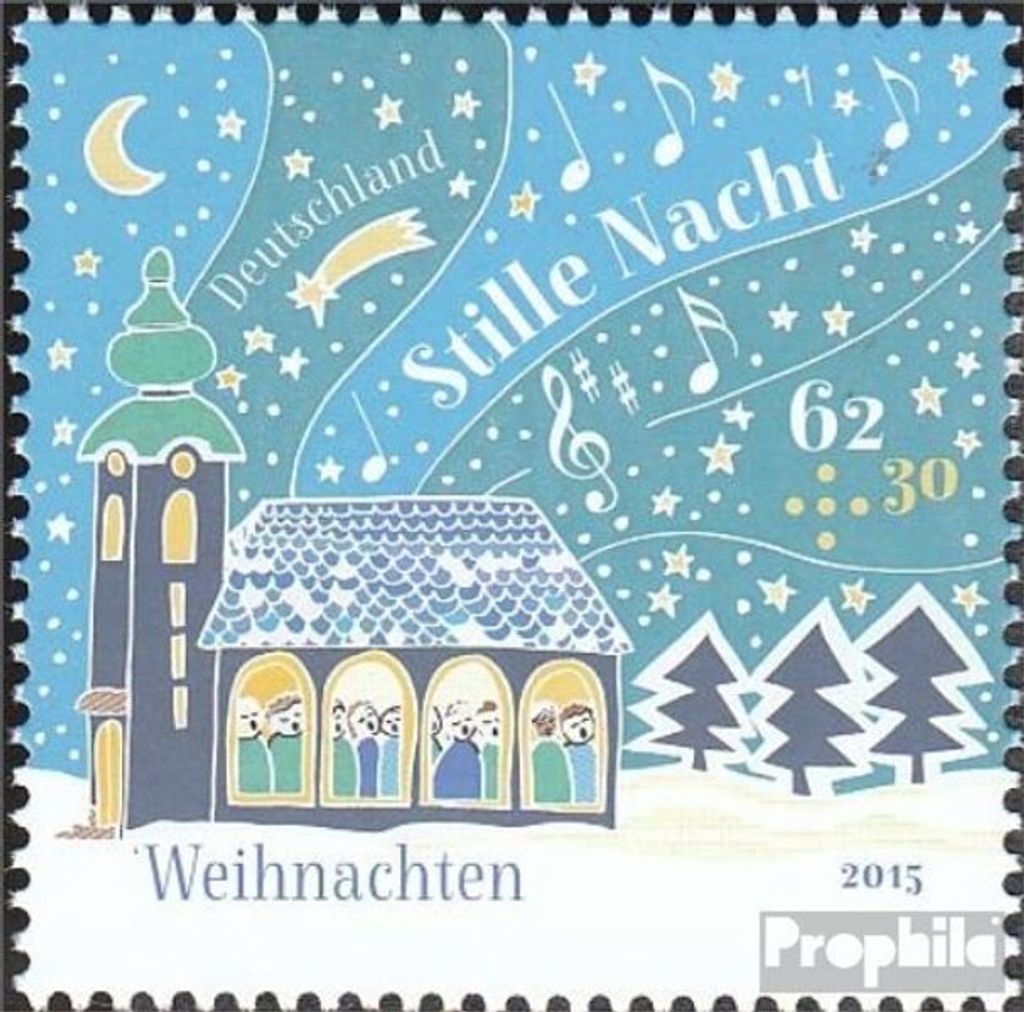 Briefmarken BRD (BR.Deutschland) 2015 Mi 3183 (kompl.Ausg.) postfrisch Weihnachten