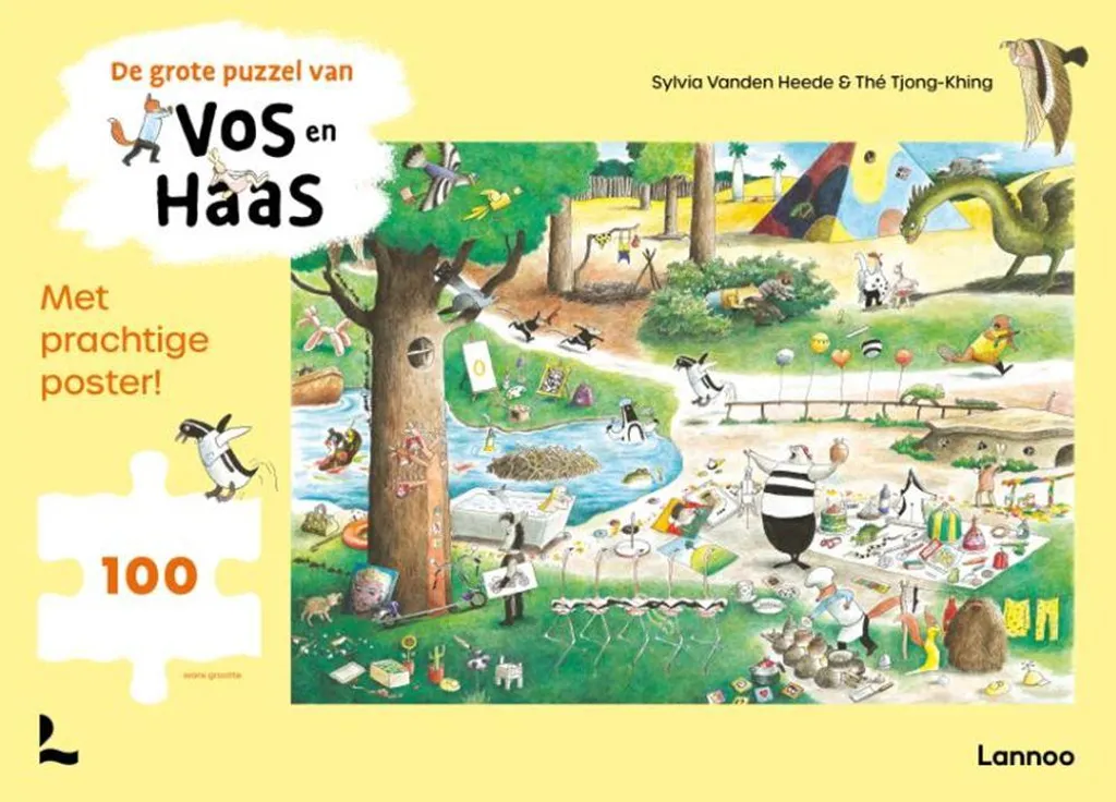 Puzzle grand Vos et Haas jeu de puzzle éducatif illustré pour enfant