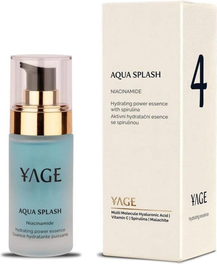 Yage Nr. 4 Feuchtigkeitsspendende Essenz mit multimolekularem KH und Niacinamid Aqua Splash 30 ml