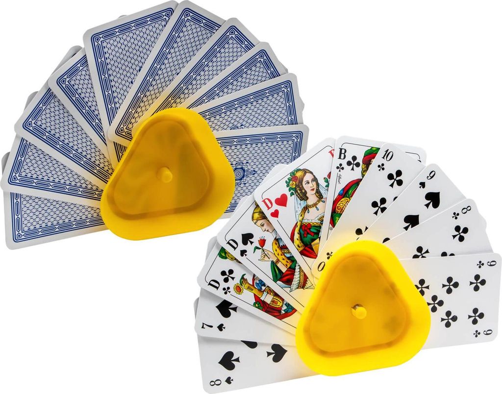 2er Set Spielkartenhalter Spielkarten Kartenhalter hält bis zu 35 Spielkarten