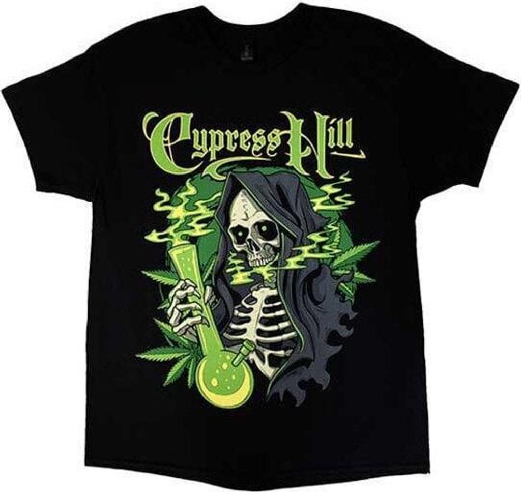 Cypress Hill Skull Bong Black S T-Shirt