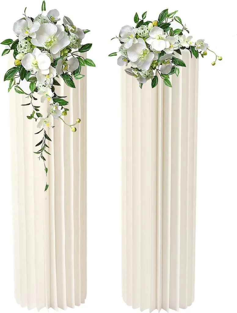 Support de fleur pour mariage et décoration de buffet de fête blanc - 6