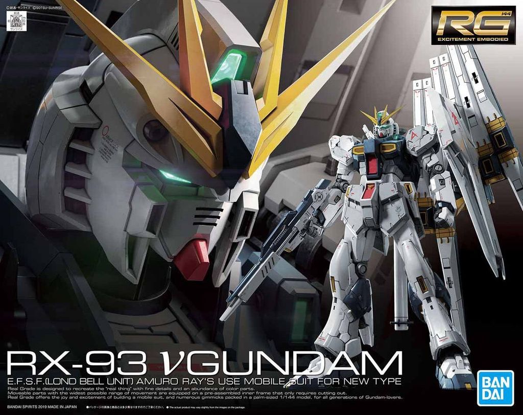 RG 1/144 RX-93 NU GUNDAM Sammlerfigur Produktbild 