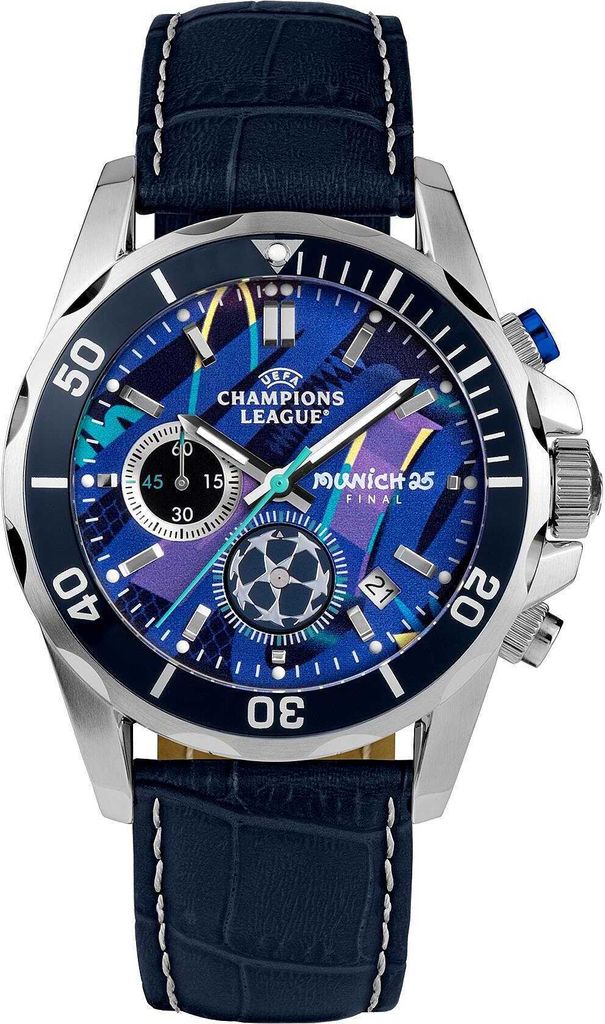 Chronograph Jacques Lemans Blau   Kollektion UEFA Champions Produktbild 