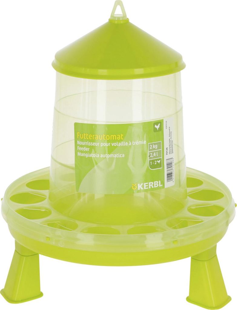 Kerbl Futterautomat für 2kg mit Füßen Produktbild 