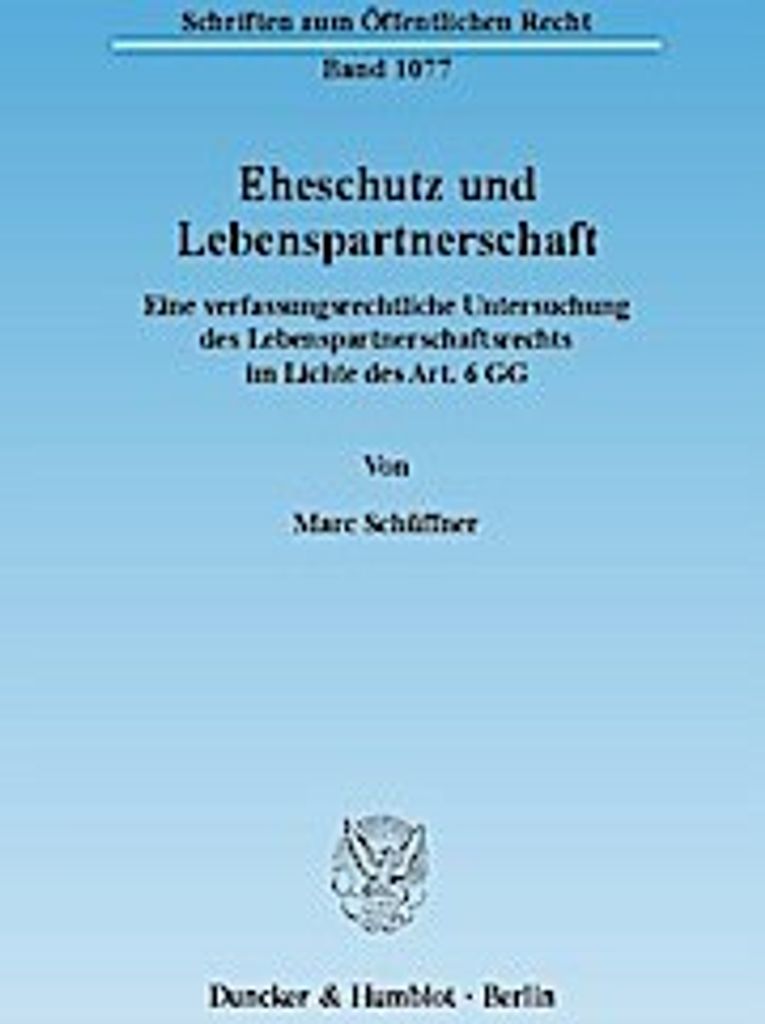 Eheschutz und Lebenspartnerschaft
