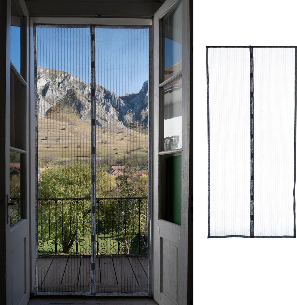 Türvorhang Insektenschutz mit Magnet 100x210cm Moskitonetz Produktbild 