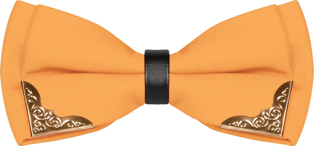 Fliege Herren Metall Ecken Hochzeit Konfirmation Anzug Smoking Schlips Schleife Baumwolle pastellorange