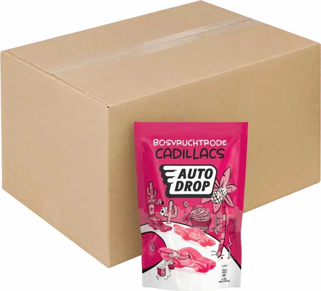 Assortiment bonbons pour fêtes Autodrop Fruits des bois 16 sachets 150g