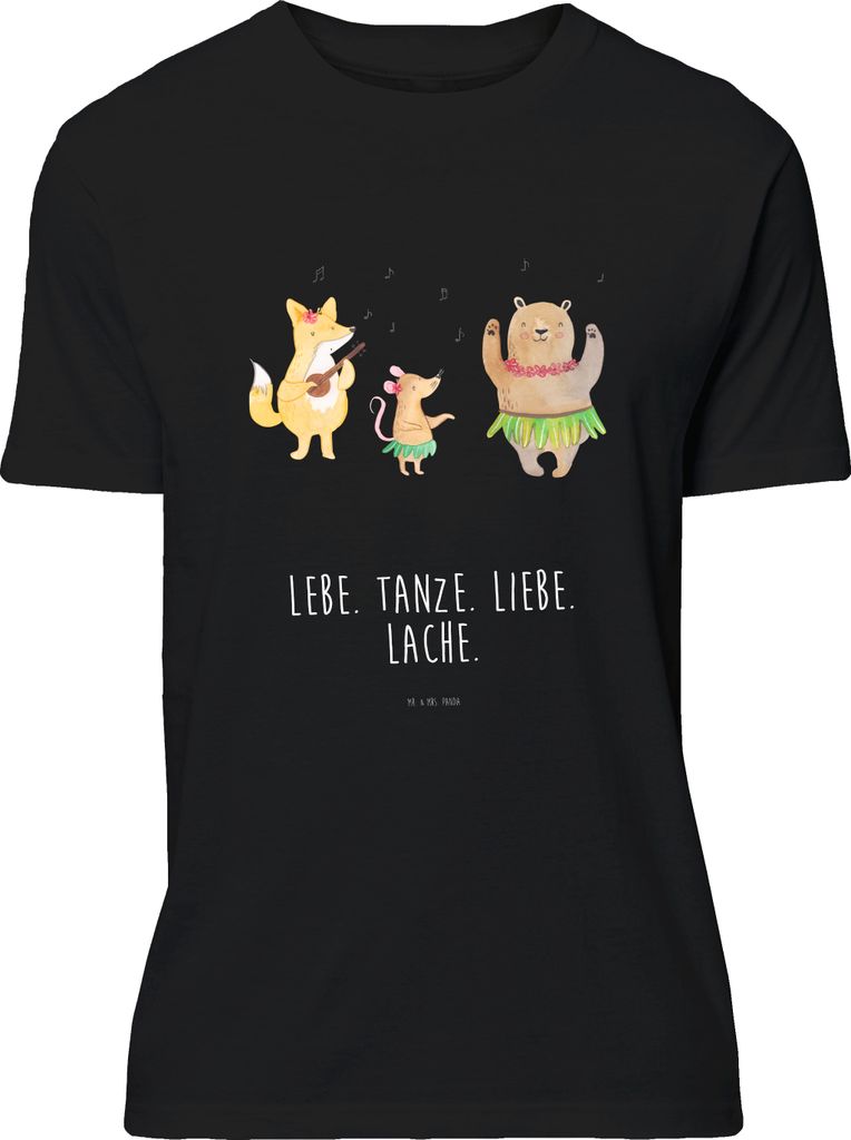 Mr. & Mrs. Panda Tshirt Waldtiere Aloha - Schwarz - Geschenk, oberteil, Igel, Lachen, Jersey-Shirt, Tanzen, T-Shirt, Shirt, Lustige Sprüche, Wald,...