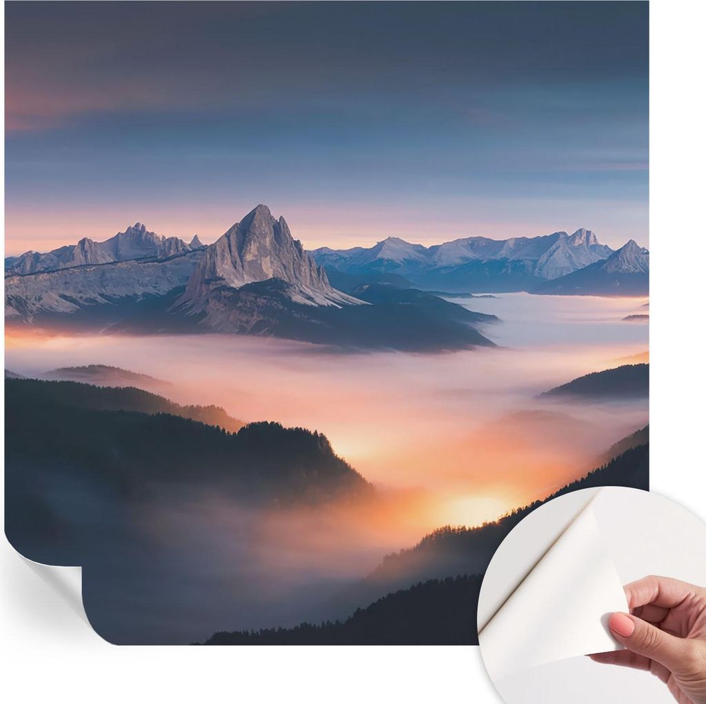 Selbstklebende Wandtapete - Dekorative Tapete für Wohnzimmer - Klebefolie für Wandbilder - Tapetenfolie für Wanddekoration - 250x250 cm - Die au...