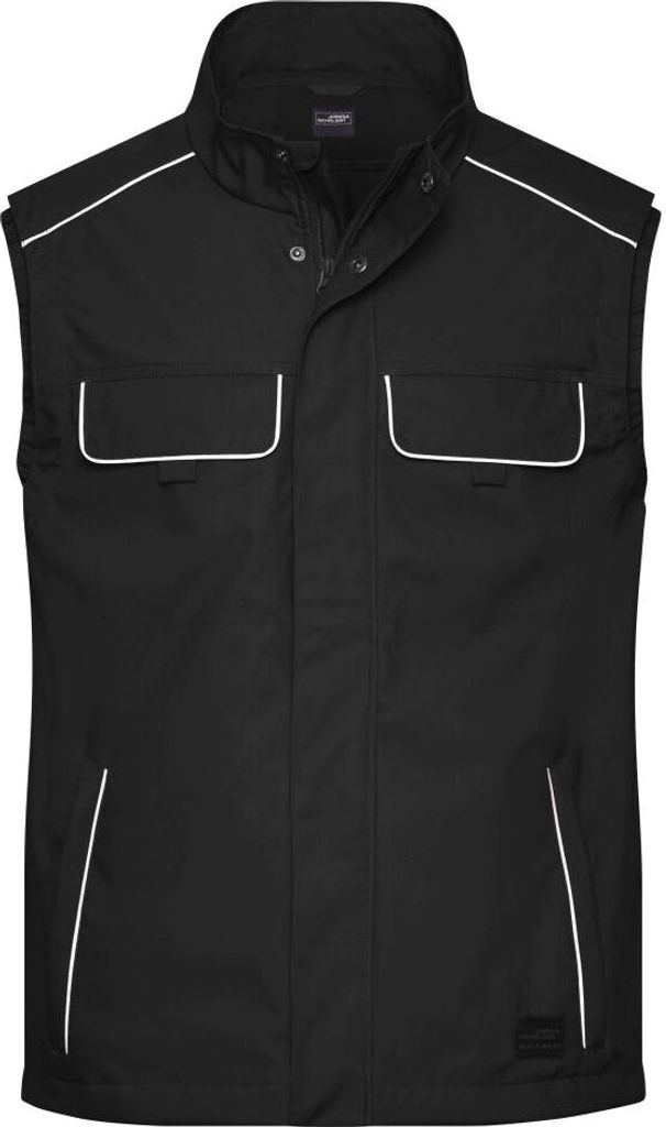 Workwear Softshell Light Vest - SOLID - black, Gr. M