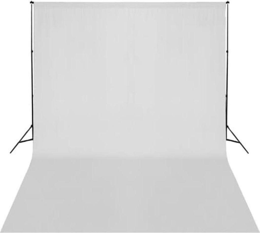 vidaXL Fotografické pozadie bez stojana bavlna biela Obrázok produktu 
