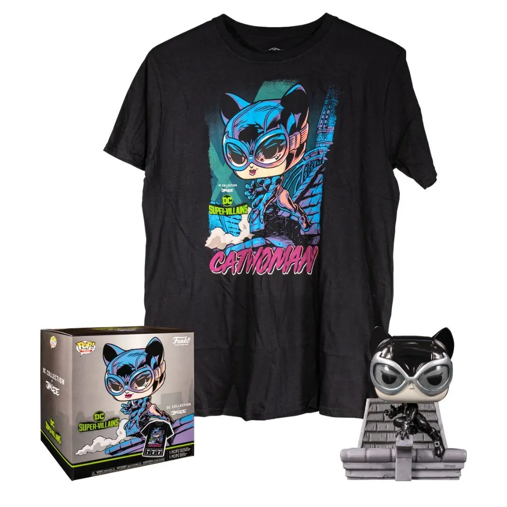 Funko Pop! DC Jim Lee Catwoman Figurine en Vinyle avec T-shirt Exclusive