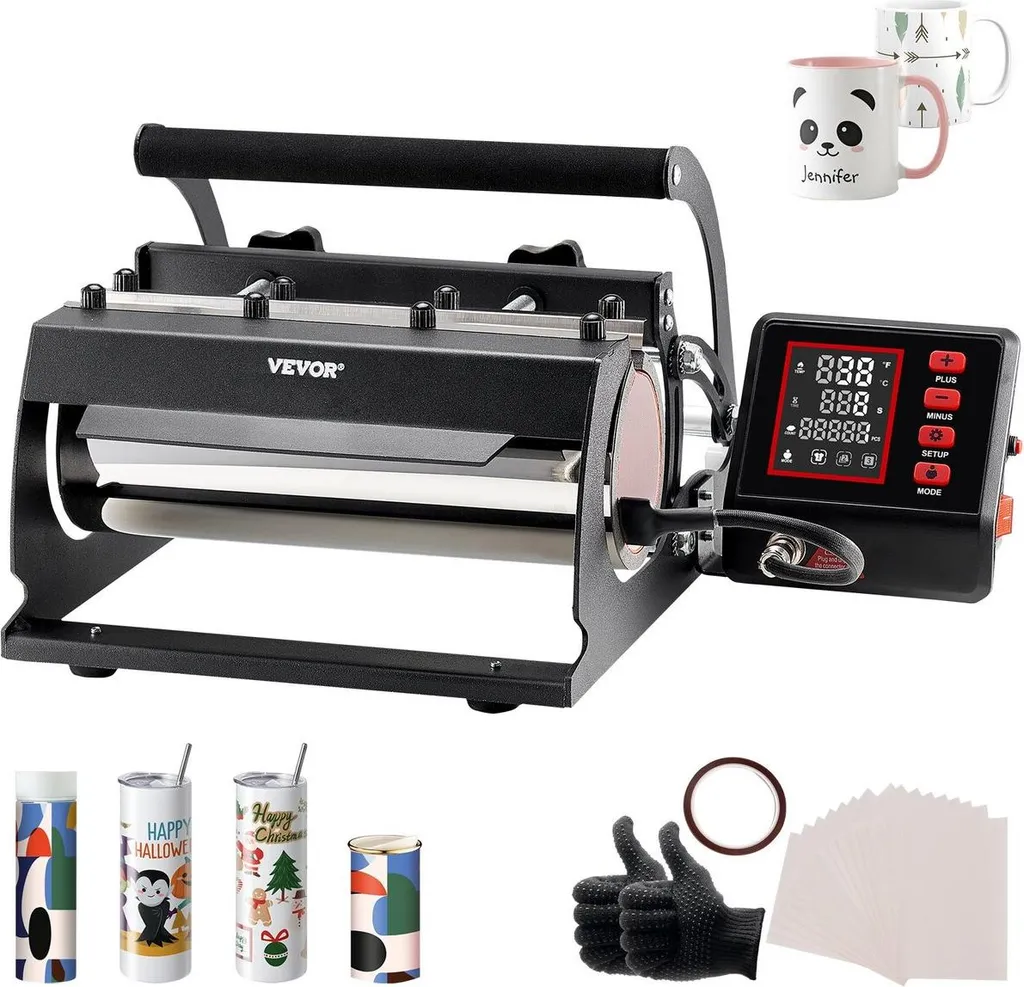 Machine de sublimation pour gobelets et mugs noirs de 11-30 oz haute qualité
