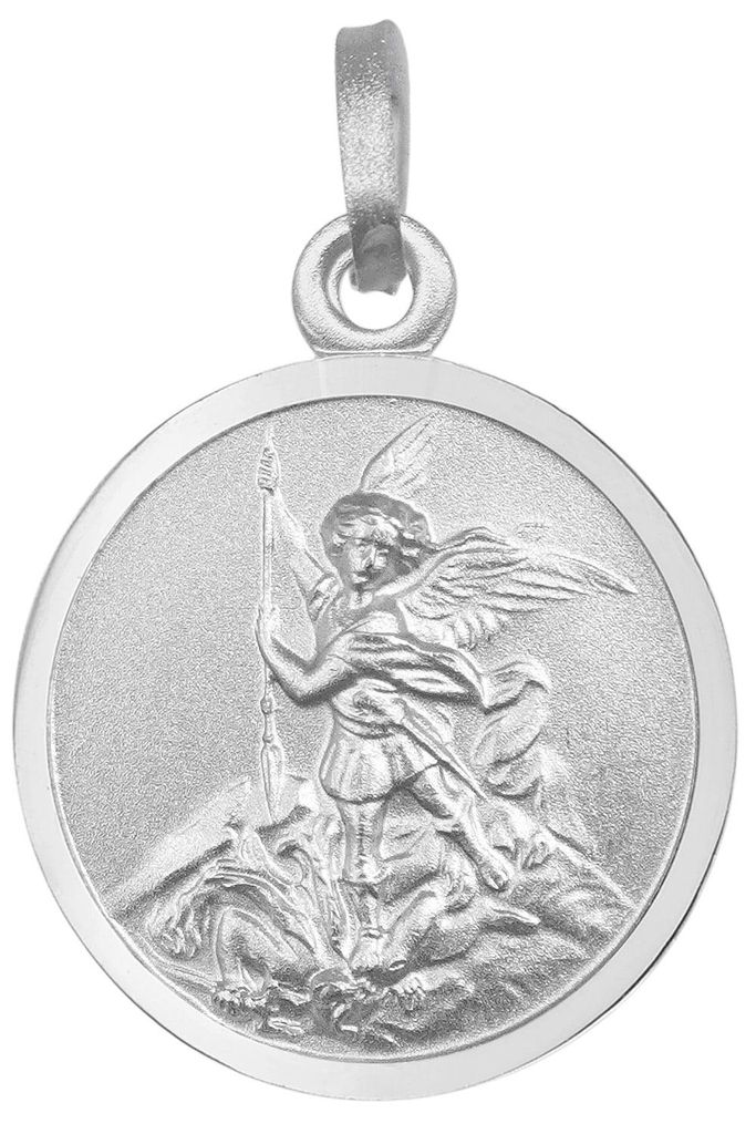 trendor 21645 Kinder-Anhänger Erzengel Michael 925 Silber Rhodiniert 16 mm