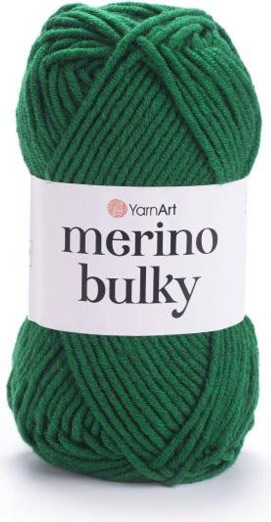 YarnArt Merino Bulky 338 Dunkelgrün – Weiche, Warme & Produktbild 