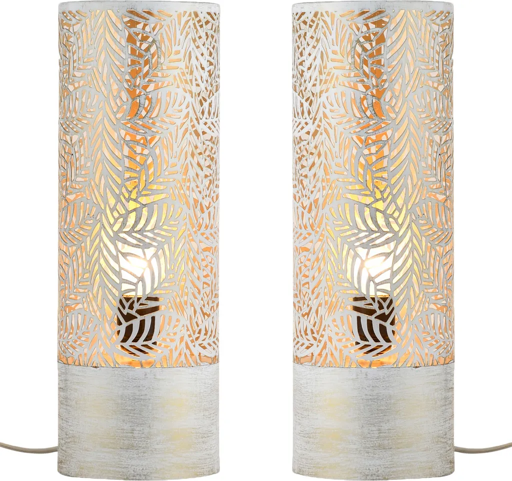 Finissez-en avec l'éclairage froid : Lot de 2 lampes Boho Blanc Doux