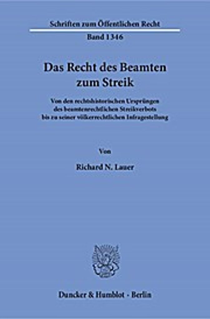 Das Recht des Beamten zum Streik