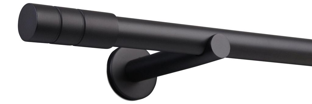 Deco-Raum Gardinenstange auf Maß Style Schwarz-matt Produktbild 