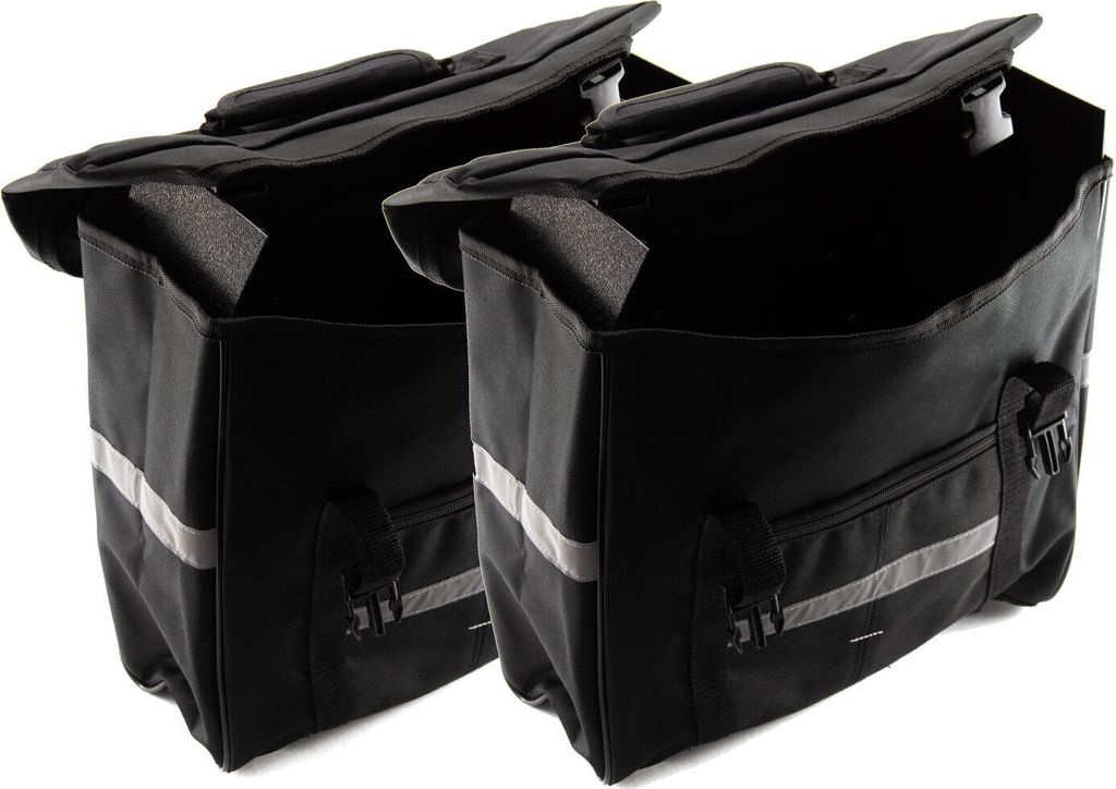 2 Stück Fahrrad Tasche Set Gepäckträgertasche Doppelpack Produktbild 