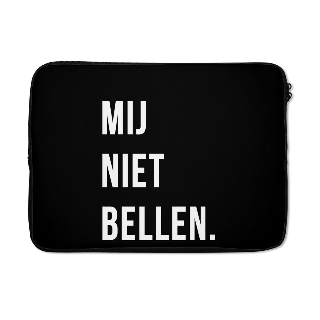 MuchoWow Laptop Hülle 13 Zoll Zitate - Sprichwörter - Ruf mich nicht an. - Schwarz Laptoptasche - Laptophülle - Sleeve - Rundumschutz