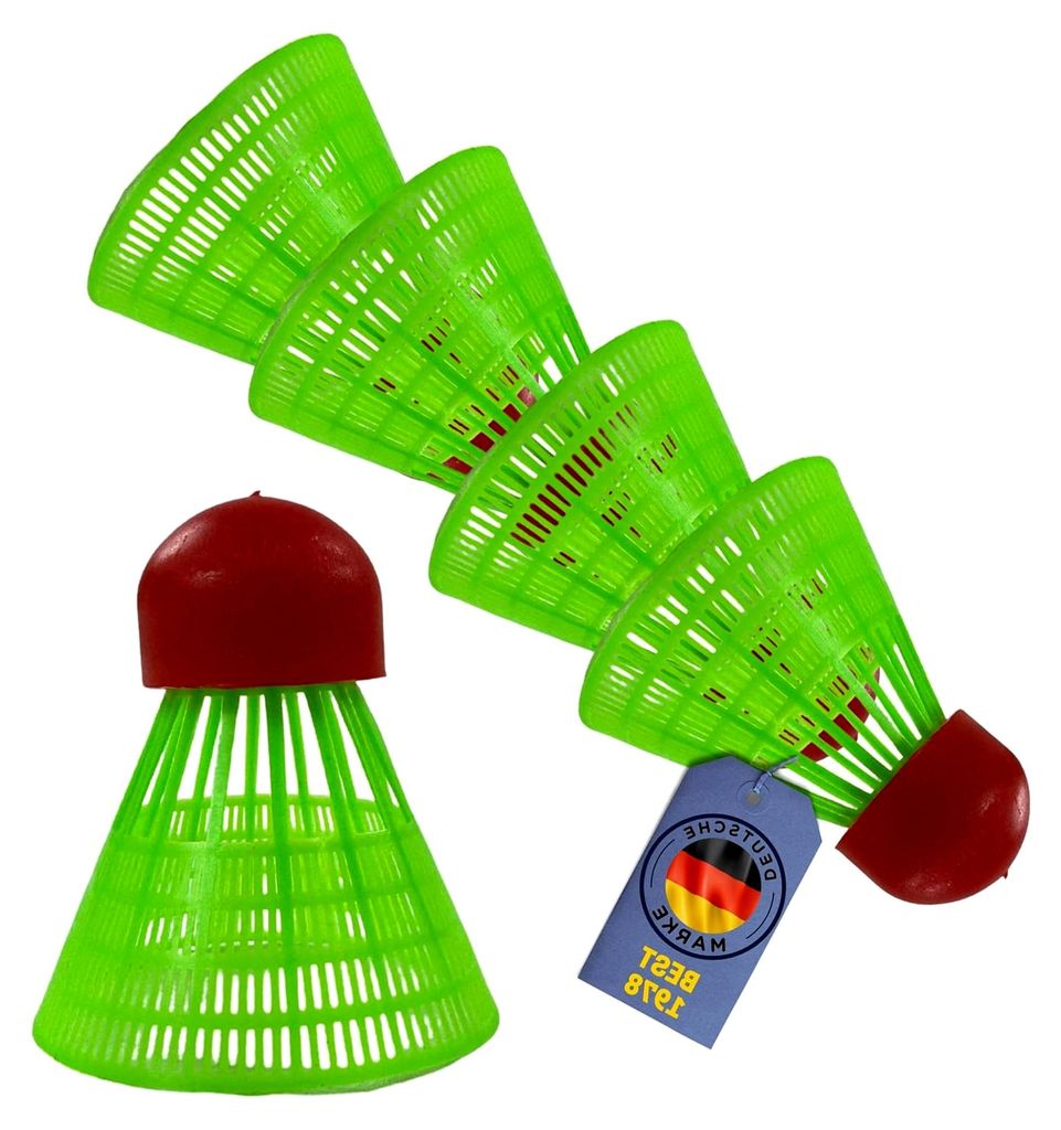 Speed Federball Set – Hochgeschwindigkeitsbälle aus Nylon für Badminton – langlebige Speedfederbälle mit optimalem Flugverhalten für Indoor...