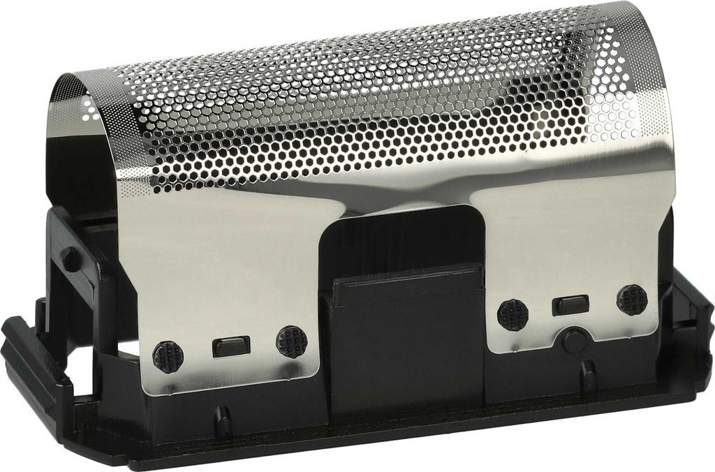 vhbw 1x Scherfolie kompatibel mit Braun Synchron 5235, 5265, 5266, 5533, 5212, 5213, 5211 Elektrorasierer + Rahmen, schwarz/silber