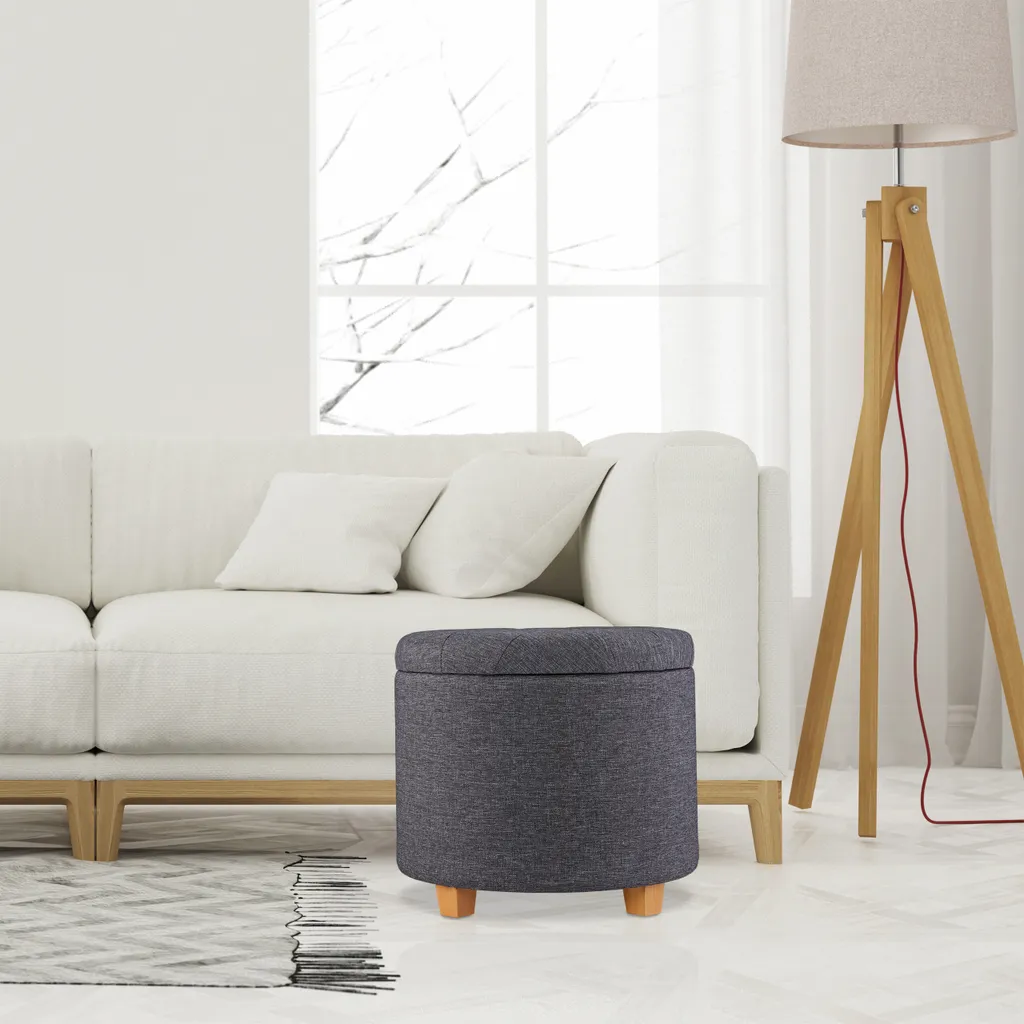 Siège d'Appoint avec Coffre de Stockage pour Optimiser l'Espace Interne