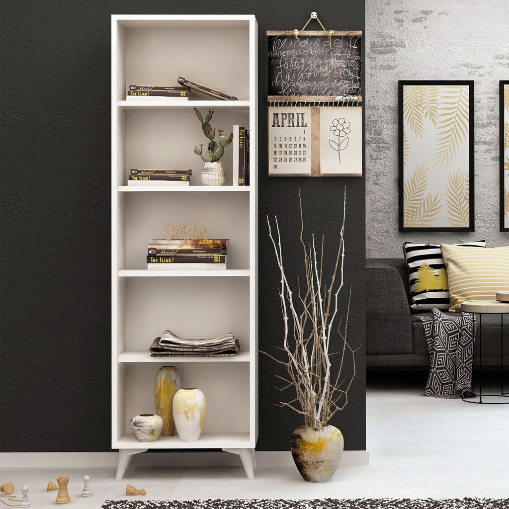 Skye Decor, Potena, librerie, bianco, truciolato Immagine del prodotto 