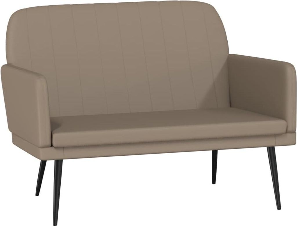 vidaXL Sitzbank Cappuccino-Braun 107x80x81 cm Kunstleder