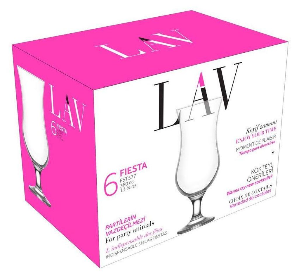 Pohár Fiesta, LAV, sklenený, na koktail, 390 ml, 75x182 mm, Obrázek produktu 