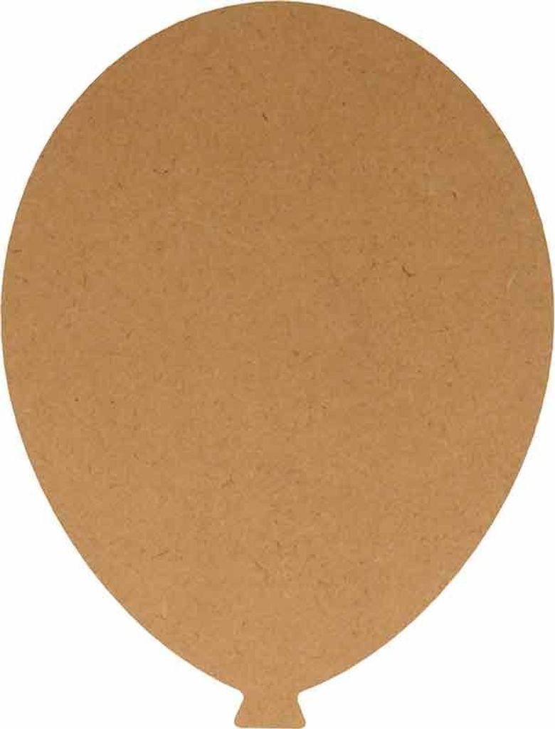 Holzballon MDF - 25 x 19 cm Produktbild 