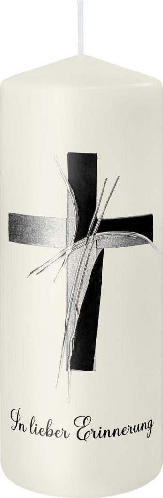 Trauerkerze "In lieber Erinnerung" Elfenbein 200 x Ø 78 mm