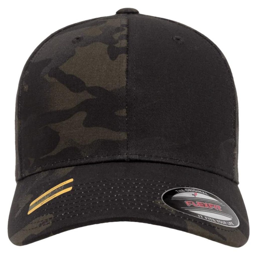Flexfit - "Multicam" Baseball-Mütze TN1675 (S-M) (Schwarz)