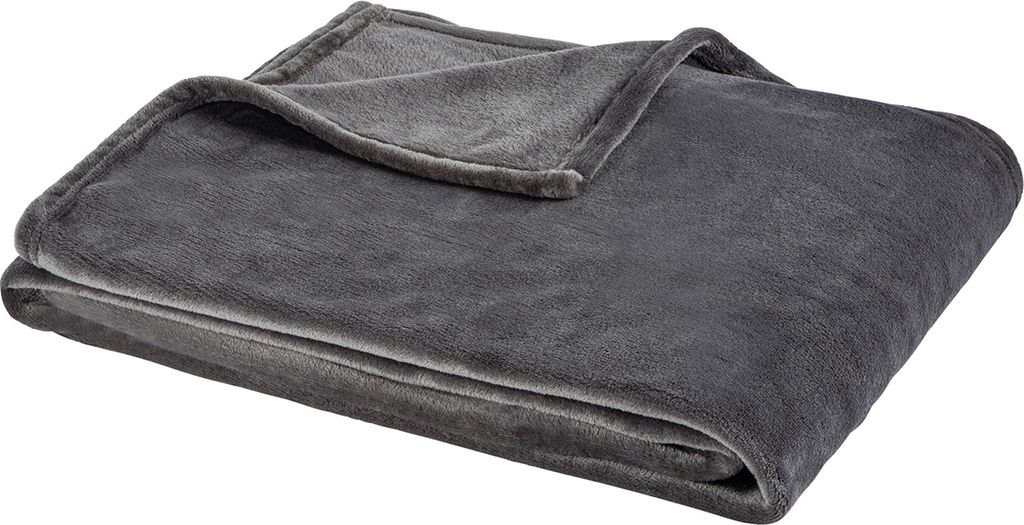 Amago Kuscheldecke Mit Cashmere-Feeling – 180 X 220 Cm, 500 G/m², Aus Mikrofaser (schwarz, Waschbar Bei 30°C)