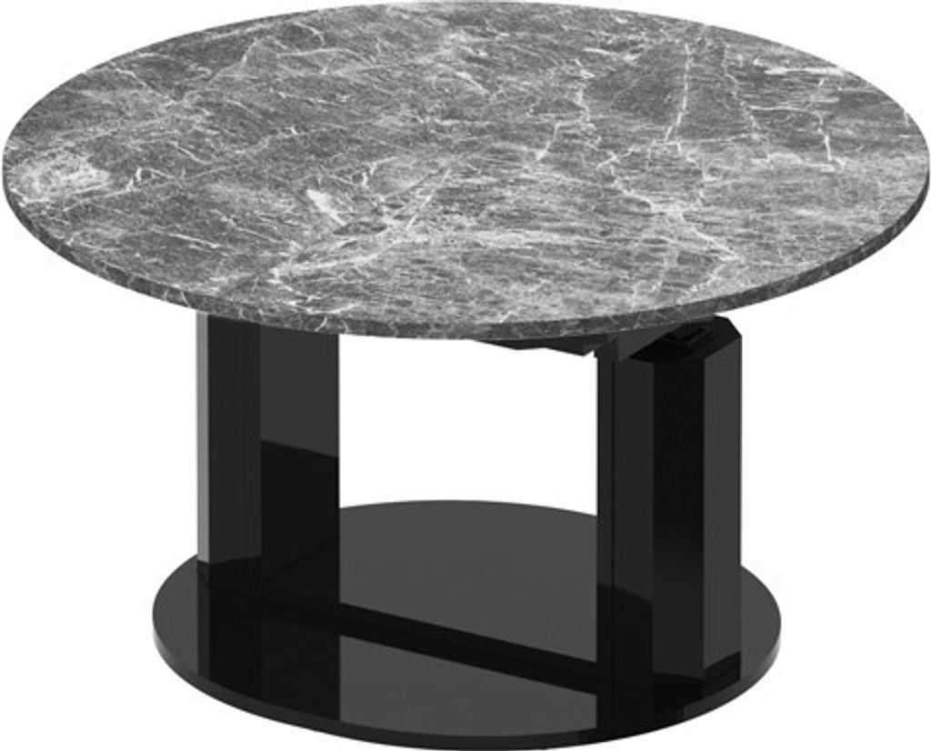 Design Couchtisch HEM-111 Hochglanz ausziehbar höhenverstellbar Tisch