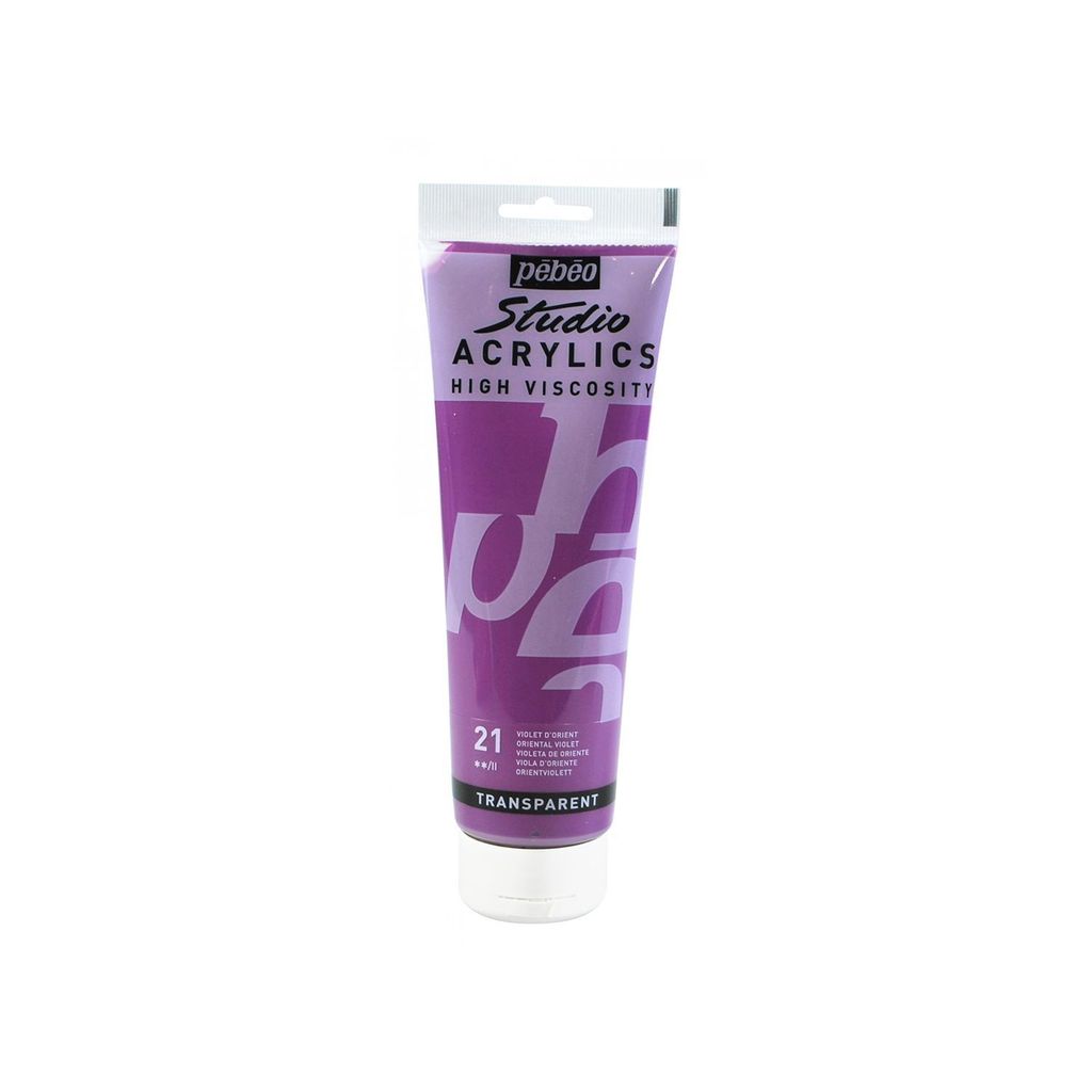 Transparente Acrylfarbe - Violett - 250 ml