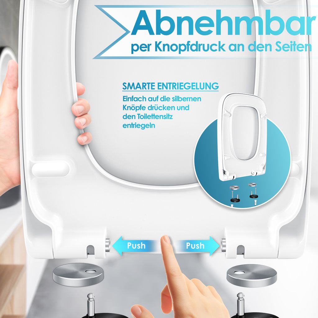 KESSER® WC Sitz mit Absenkautomatik Toilettendeckel Produktbild 5