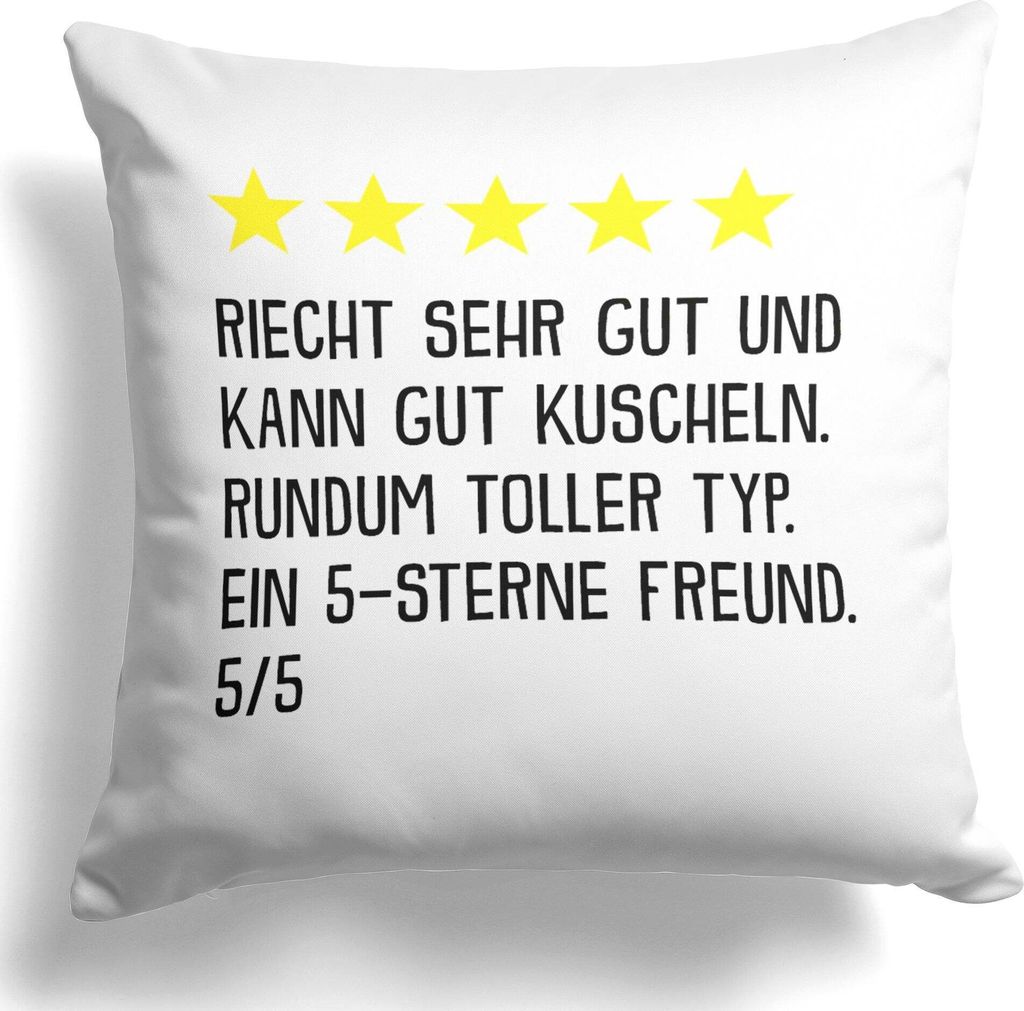 22Feels Freund Geschenk Jahrestag Männer Deko Kissen Geburtstag Valentinstag für Ihn Paar Weihnachten Dekoration Wohnaccessoire Wohnzimmer Schlaf...