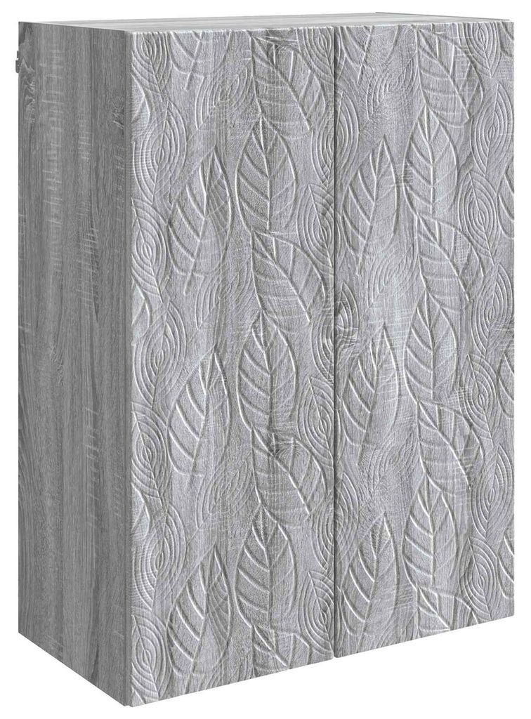 Möbel Wandschrank Grau Sonoma 66 x 34,5 x 90 cm Holzwerkstoff - Kommoden CC3499