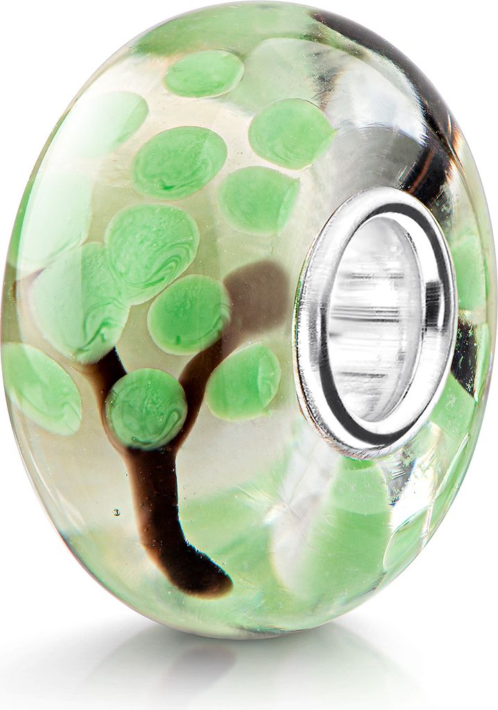 MATERIA by Matthias Wagner Glas Bead Baum grün braun mit Produktbild 