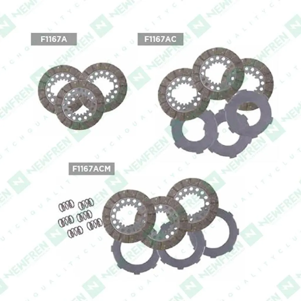 Kit embrayage complet 3 disques acier et friction avec 6 ressorts neufs