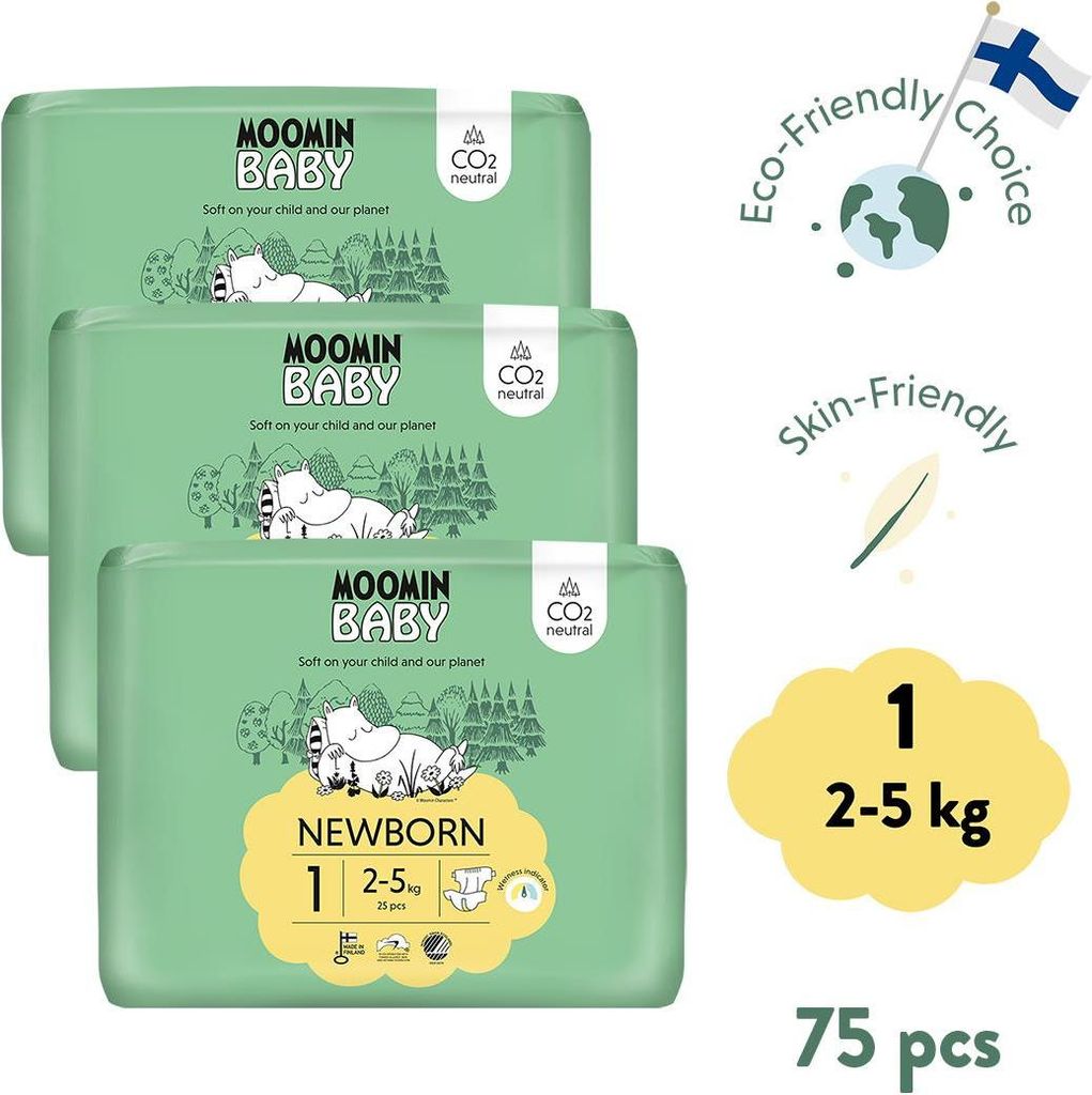 Mumin Baby 1 Neonato 2-5 kg (75 ks) Immagine del prodotto 