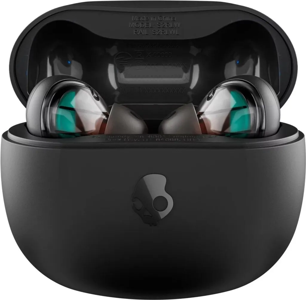 Écouteurs Sans Fil Skullcandy Rail True Black avec Boîtier de Charge Compact - 3