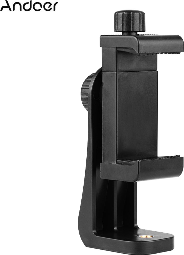 Andoer CB1 Kunststoff Smartphone Clip-Halter-Stuetzstaender Klemmrahmen mit Halterung fuer ios 7 / 7s / 6 / 6s fuer Huawei Handy Selfie-Portrait im...