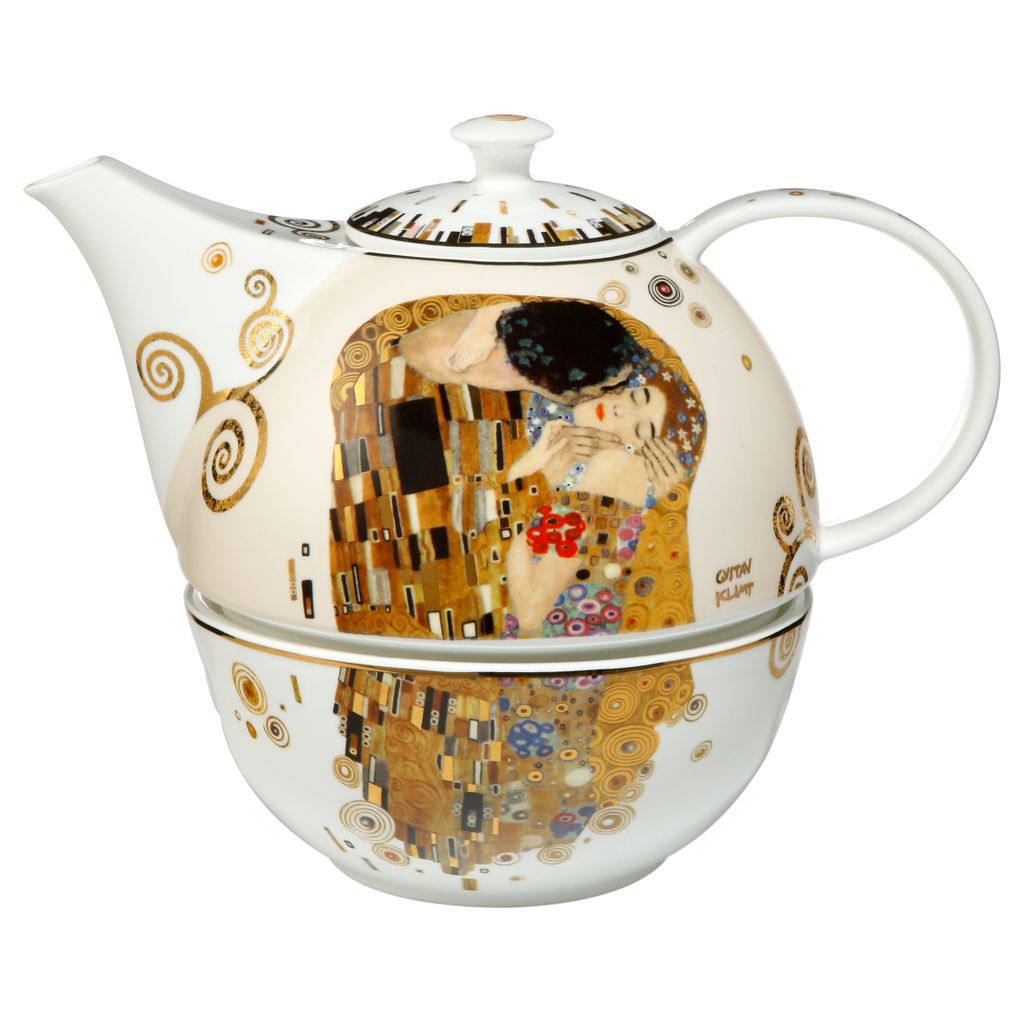 Goebel Gustav Klimt - Der Kuss Teekanne mit Stövchen